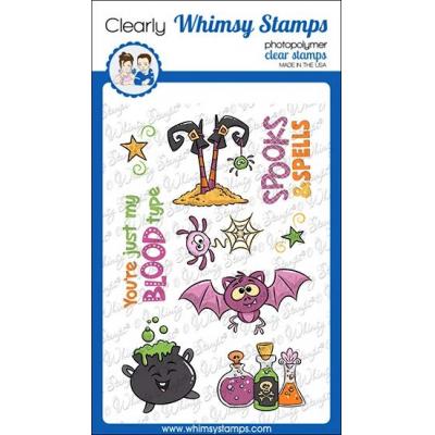 Whimsy Stamps Krista Heij-Barber Clear Stamps - Spooks And Spells